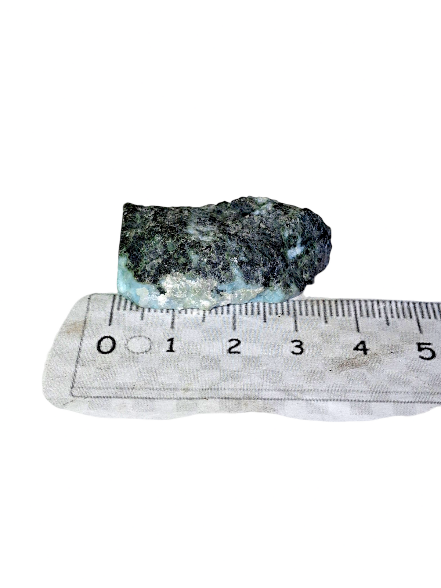 60 g Larimar Polished Window Specimen Natural Dominican Blue Stone Display Mineral