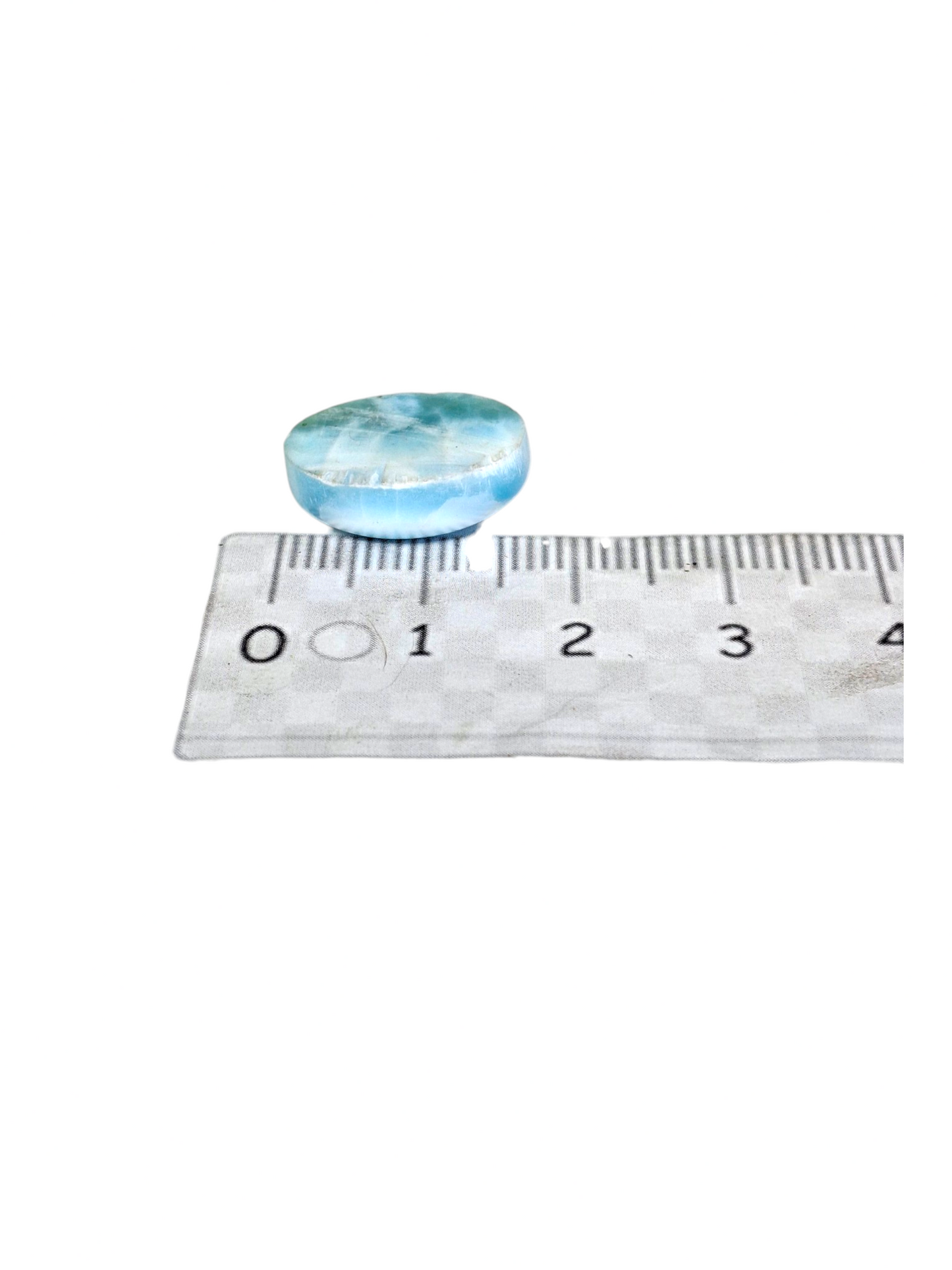 Natural Larimar Loose Cabochon Freeform 51 Carats Dominican Blue Gemstone Cab