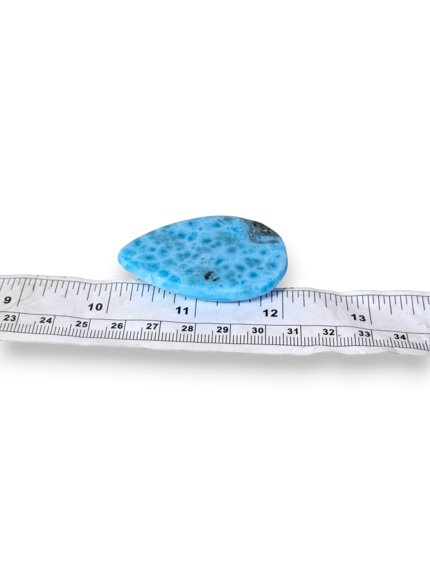 Larimar Naturel Cabochon Libre 131 Carats Pierre Précieuse Bleue Dominicaine