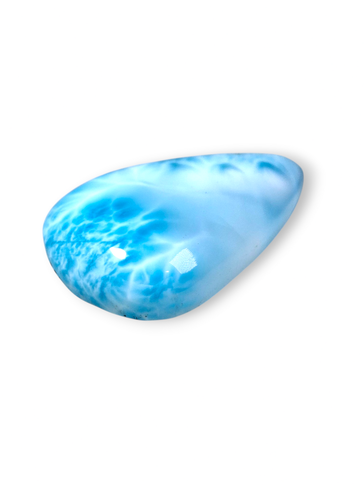 47 CT Larimar Cabochon Loose Blue Gemstone Natural Dominican making