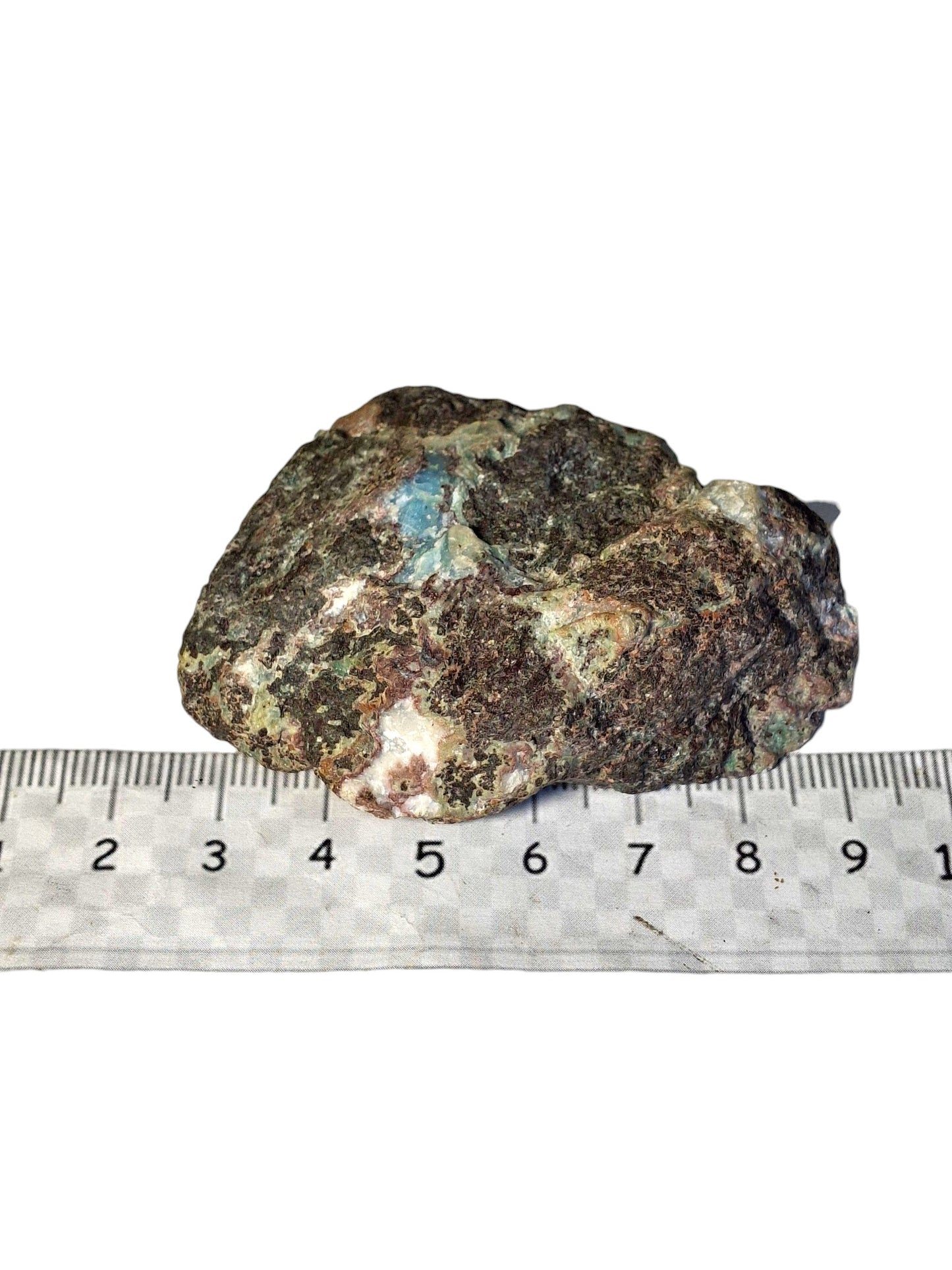 334 g Partially Polished Natural Dominican Blue Larimar Stone Specimen Healing