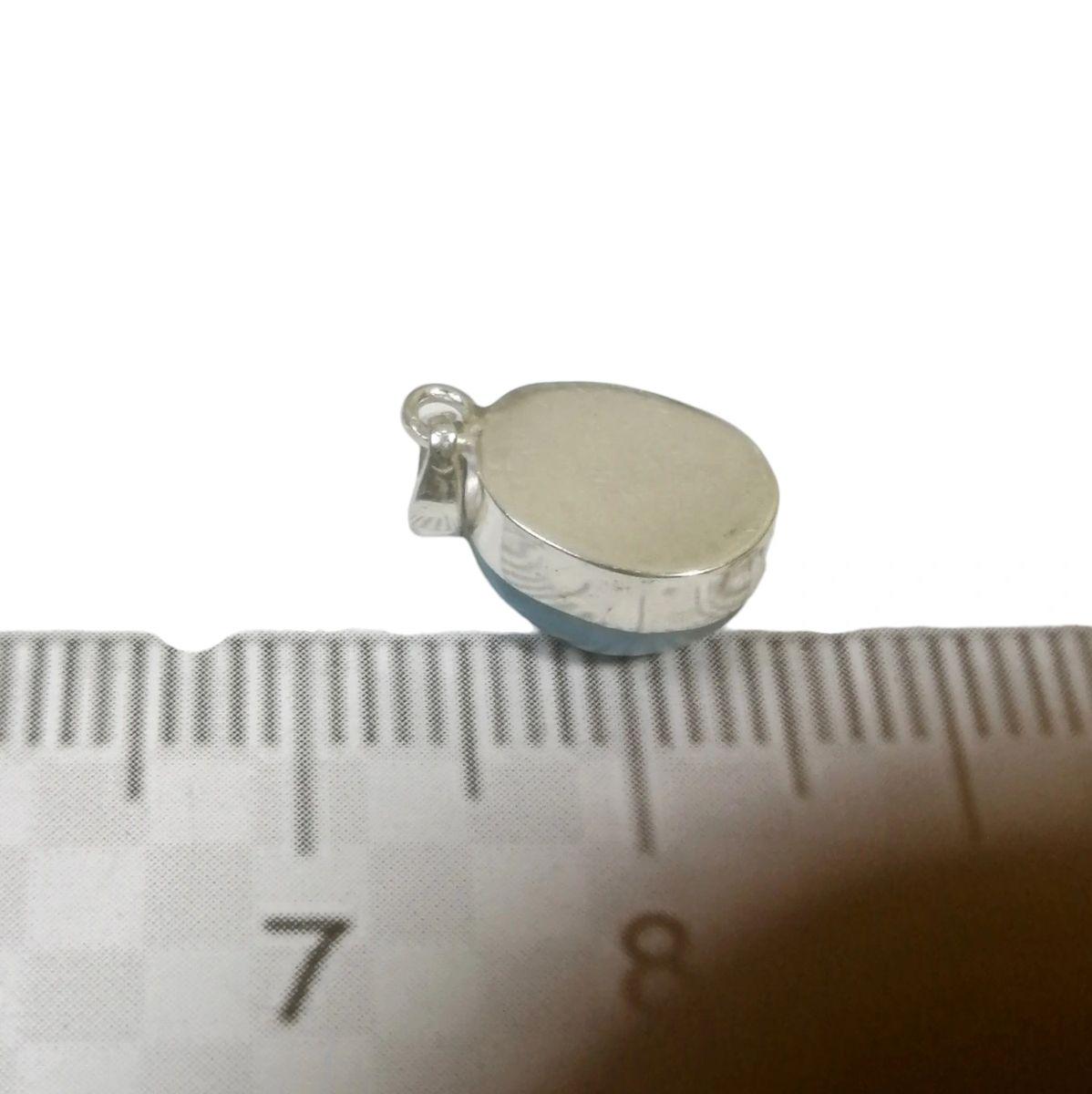 1 "in. Dominican Nice Sky Blue Larimar Stone Pendant Handmade