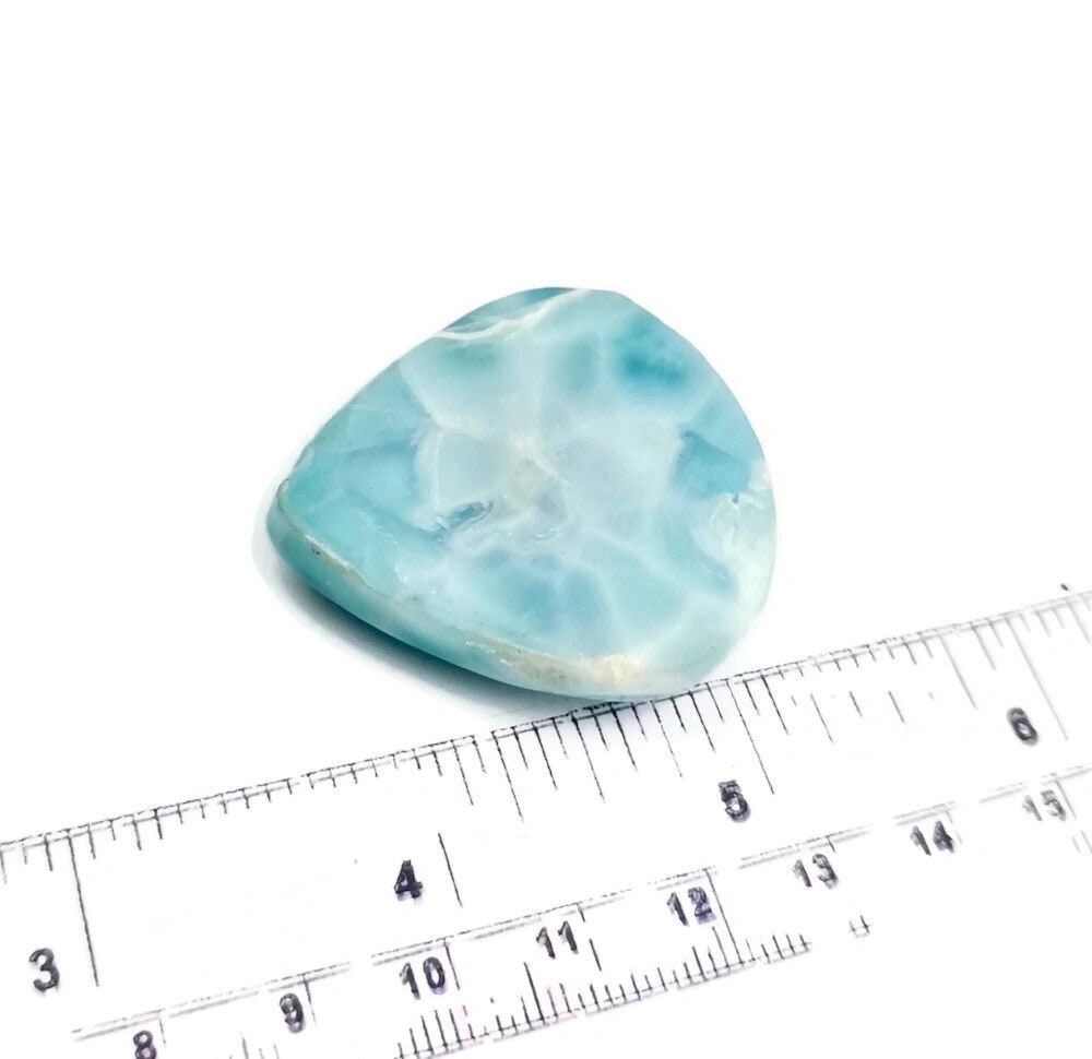 119 CT Natural Dominican Nice Blue Larimar Stone Cabochon
