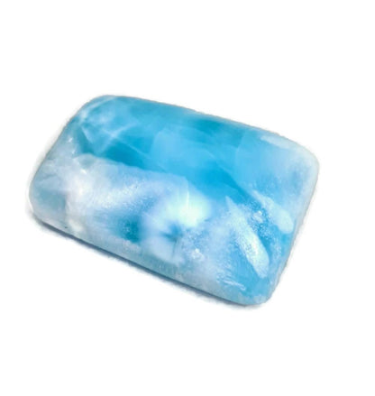 122 CT Natural Dominican Nice Sky Blue Larimar Stone Cabochon