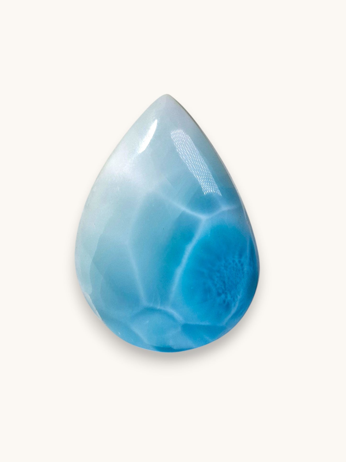 106 CT Natural Dominican Nice Blue Larimar Stone Cabochon