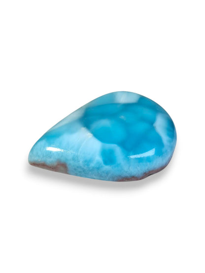 72CT Larimar Cabochon Teardrop Loose Gemstone Natural Dominican Rep. Blue Stone Jewelry Making (Copy)