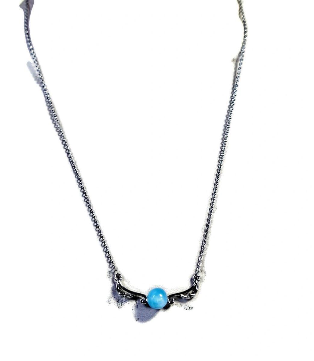 Dominican Nice Blue Larimar Stone Necklace Handcrafted