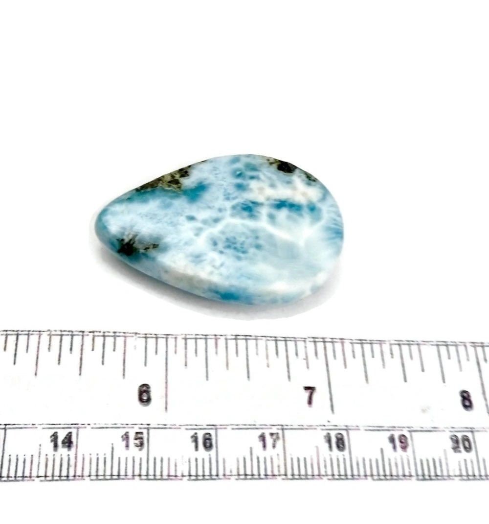 93 CT Natural Dominican Nice Blue Larimar Stone Cabochon