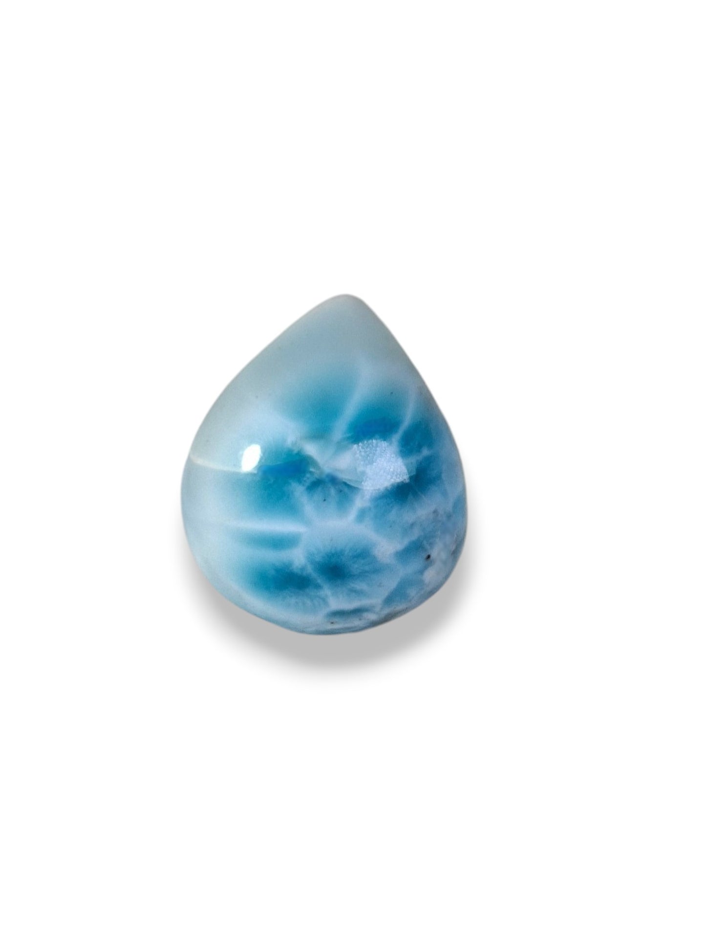 40 CT Natural Dominican Nice Blue Larimar Stone Cabochon