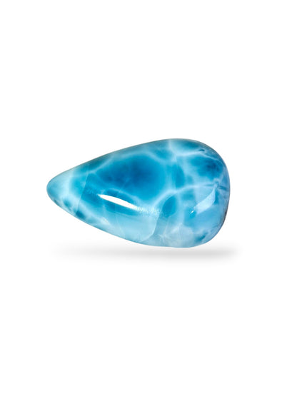 67 CT Natural Dominican Nice Deep Blue Larimar Stone Cabochon