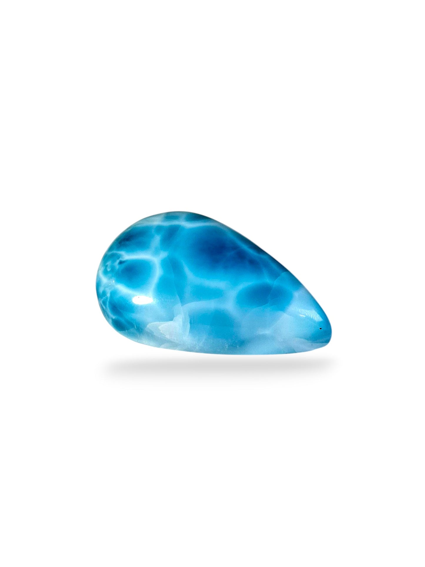 67 CT Natural Dominican Nice Deep Blue Larimar Stone Cabochon