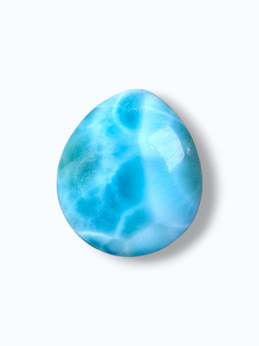 40 CT Natural Dominican Nice  Blue Larimar Stone Cabochon