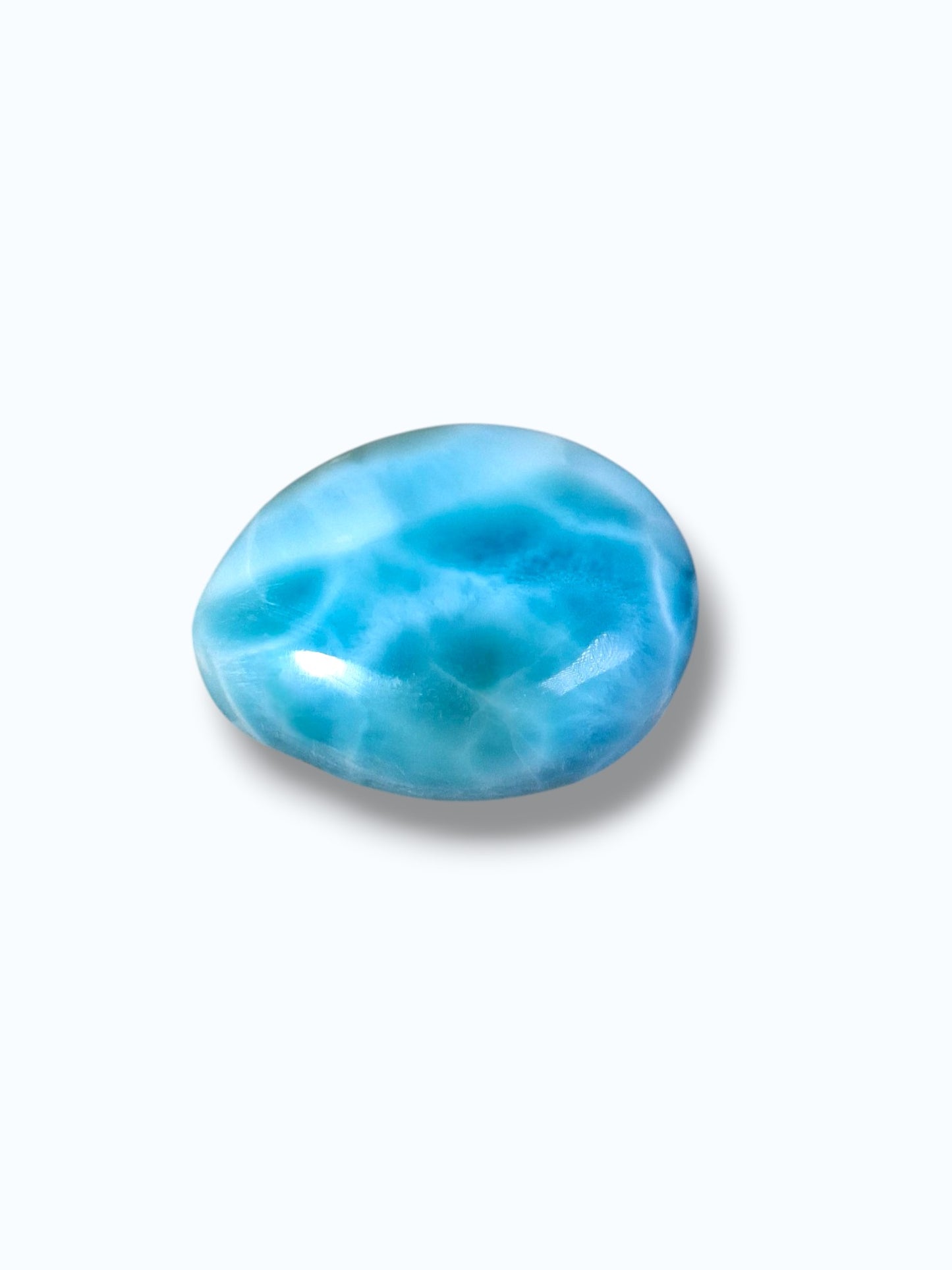 40 CT Natural Dominican Nice  Blue Larimar Stone Cabochon