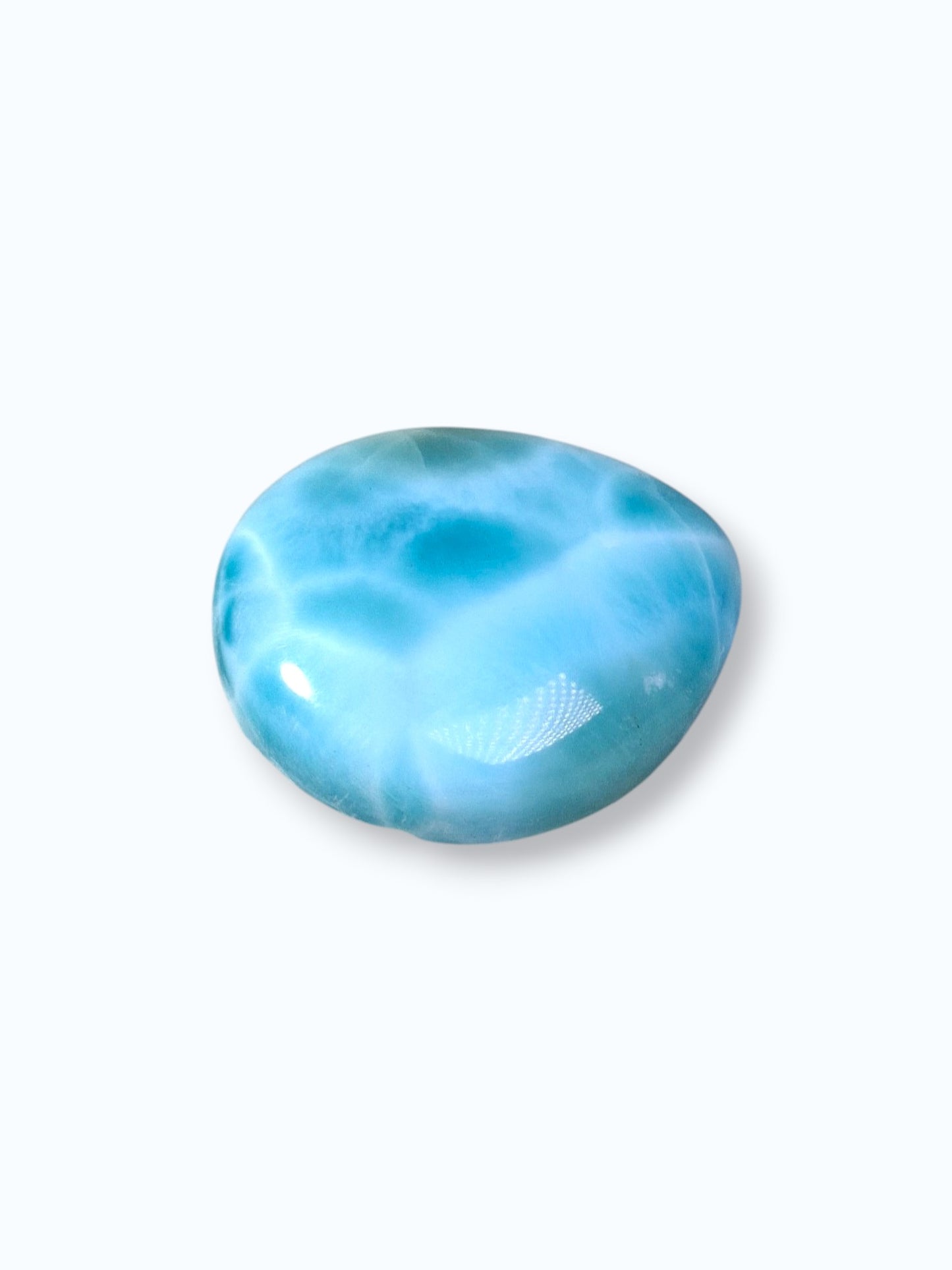 40 CT Natural Dominican Nice  Blue Larimar Stone Cabochon