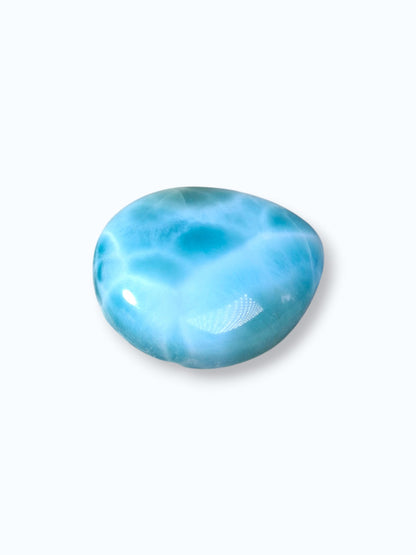 40 CT Natural Dominican Nice  Blue Larimar Stone Cabochon