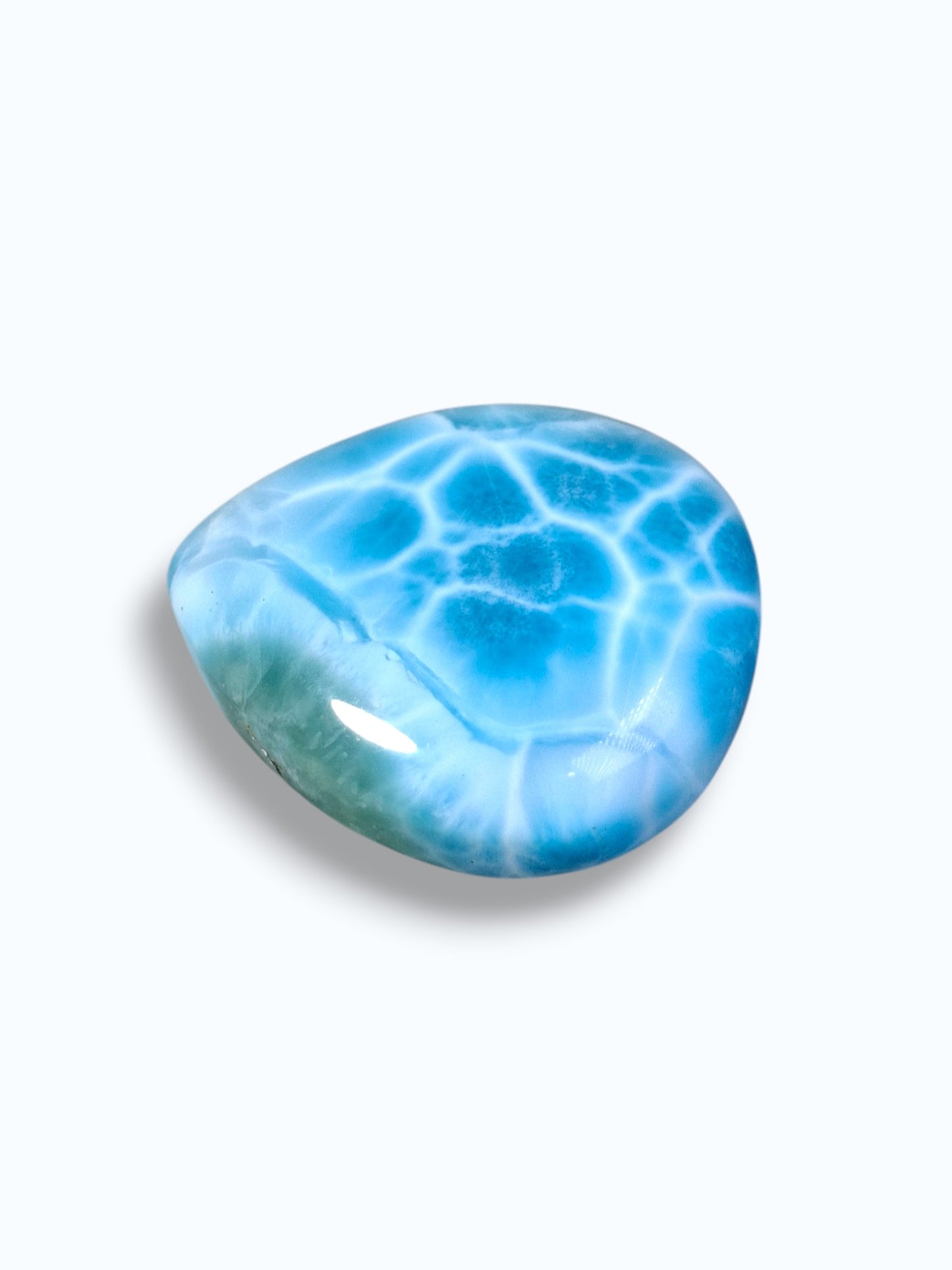 79 CT Natural Dominican Nice  Deep Blue Larimar Stone Cabochon