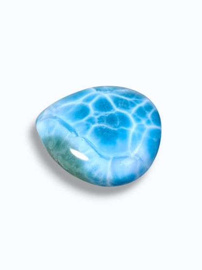 79 CT Natural Dominican Nice  Deep Blue Larimar Stone Cabochon