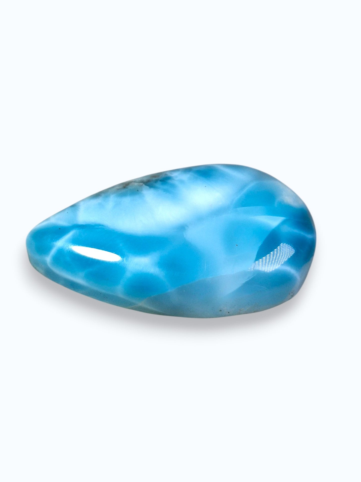111 CT Natural Dominican Nice  Sky Blue Larimar Stone Cabochon