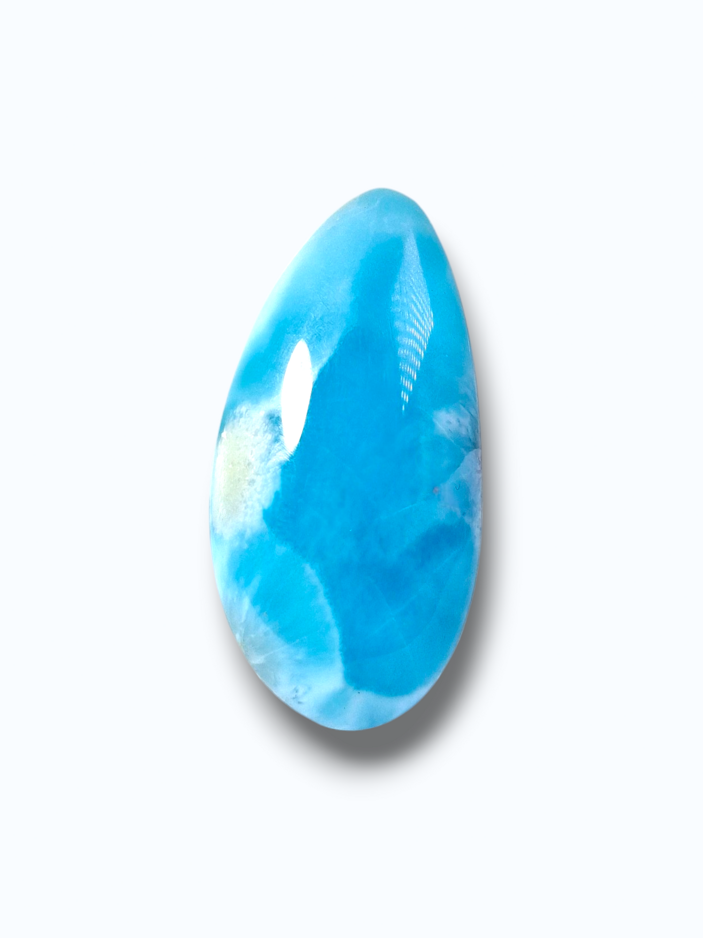 74 CT Natural Dominican Nice Sky Blue Larimar Stone Cabochon
