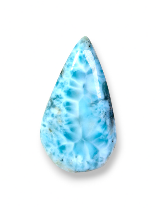 74 CT Cabujón de Piedra Larimar Natural Dominicano Azul Cielo Bonito