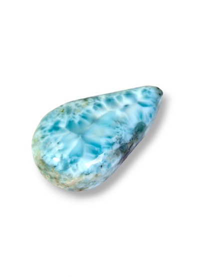 67 CT Natural Dominican Nice  Blue Larimar Stone Cabochon