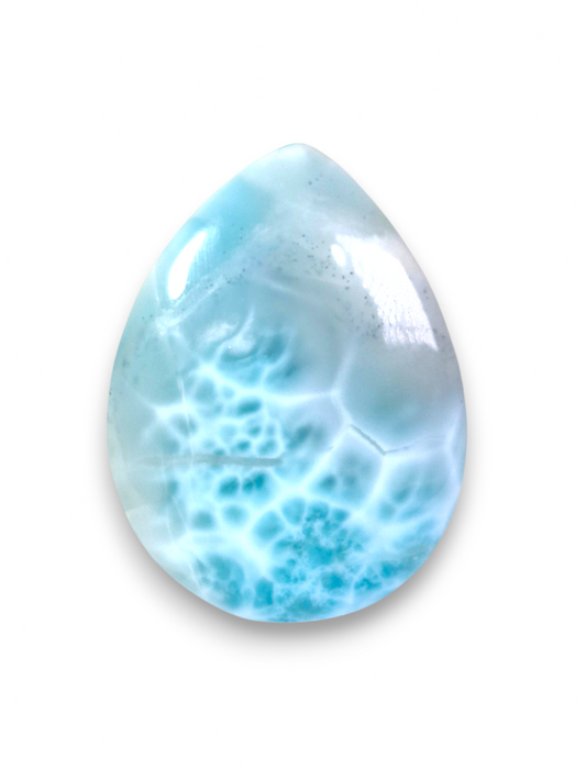 74 CT Cabujón de Piedra Larimar Natural Dominicano Azul Cielo Bonito