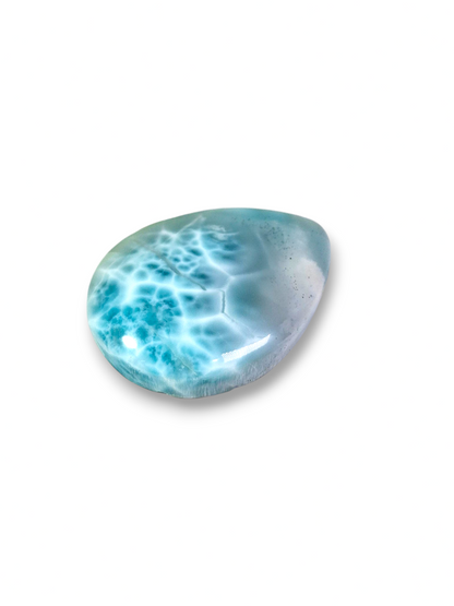 104 CT Natural Dominican Nice  Blue Larimar Stone Cabochon