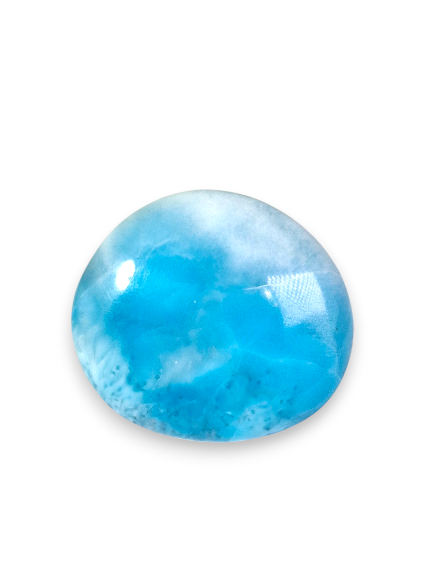 133 CT Natural Dominican Nice Sky Blue Larimar Stone Cabochon