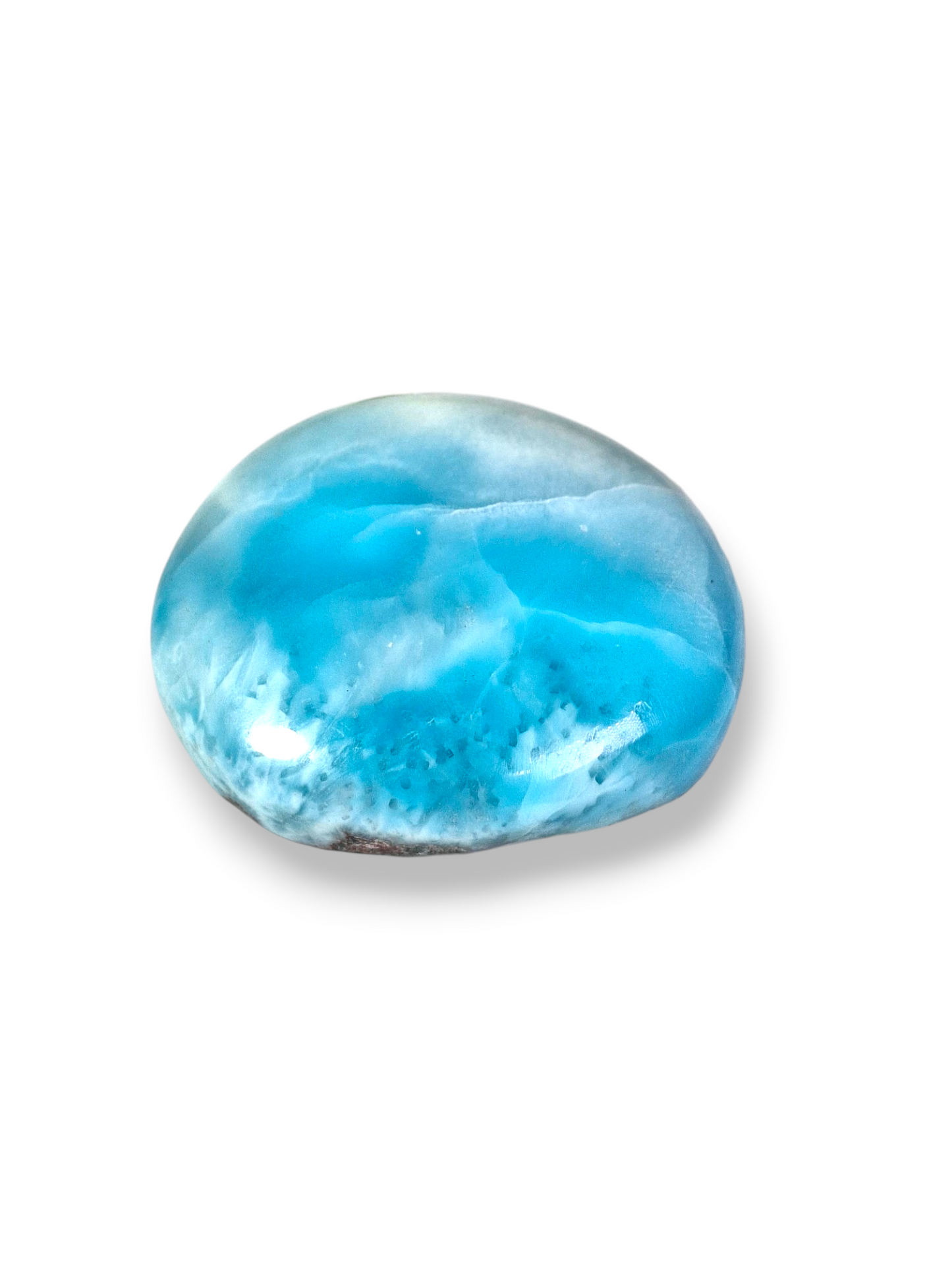 133 CT Natural Dominican Nice Sky Blue Larimar Stone Cabochon