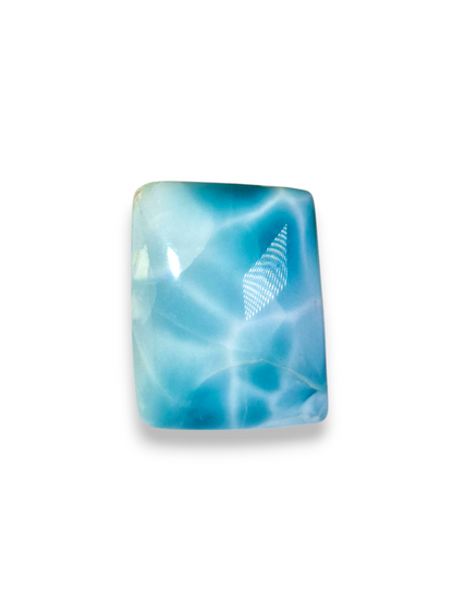 27 CT Natural Dominican Nice  Deep Blue Larimar Stone Cabochon