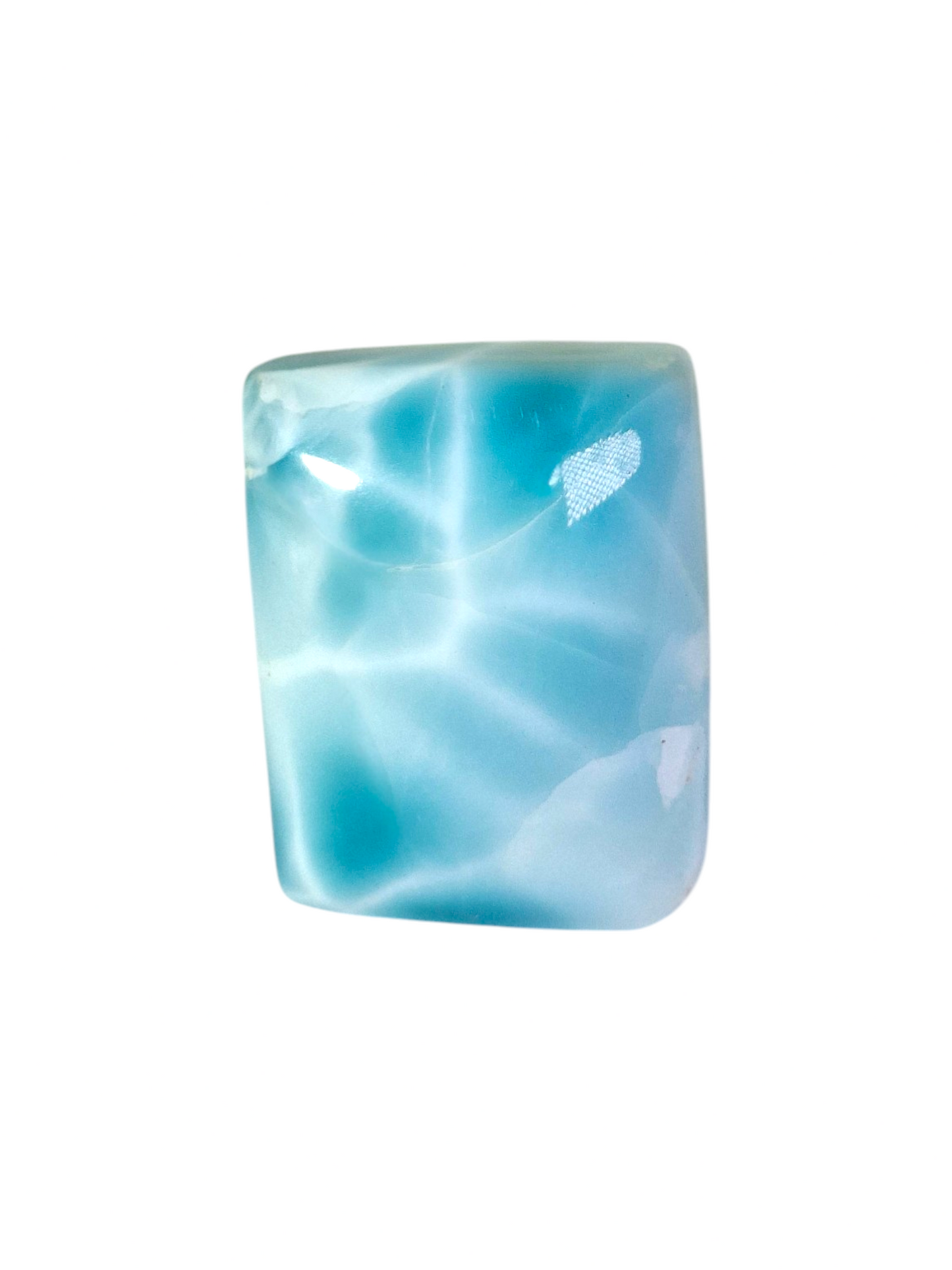 27 CT Natural Dominican Nice  Deep Blue Larimar Stone Cabochon
