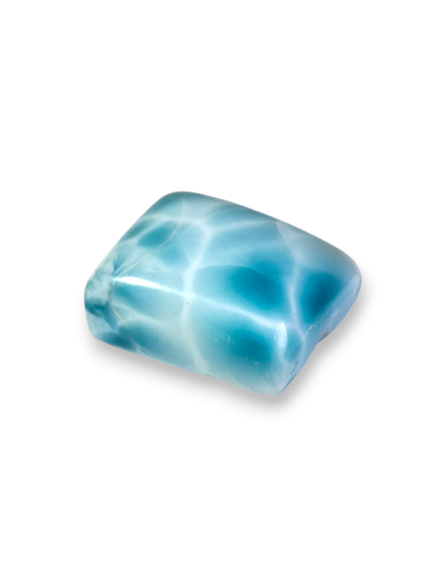 27 CT Natural Dominican Nice  Deep Blue Larimar Stone Cabochon
