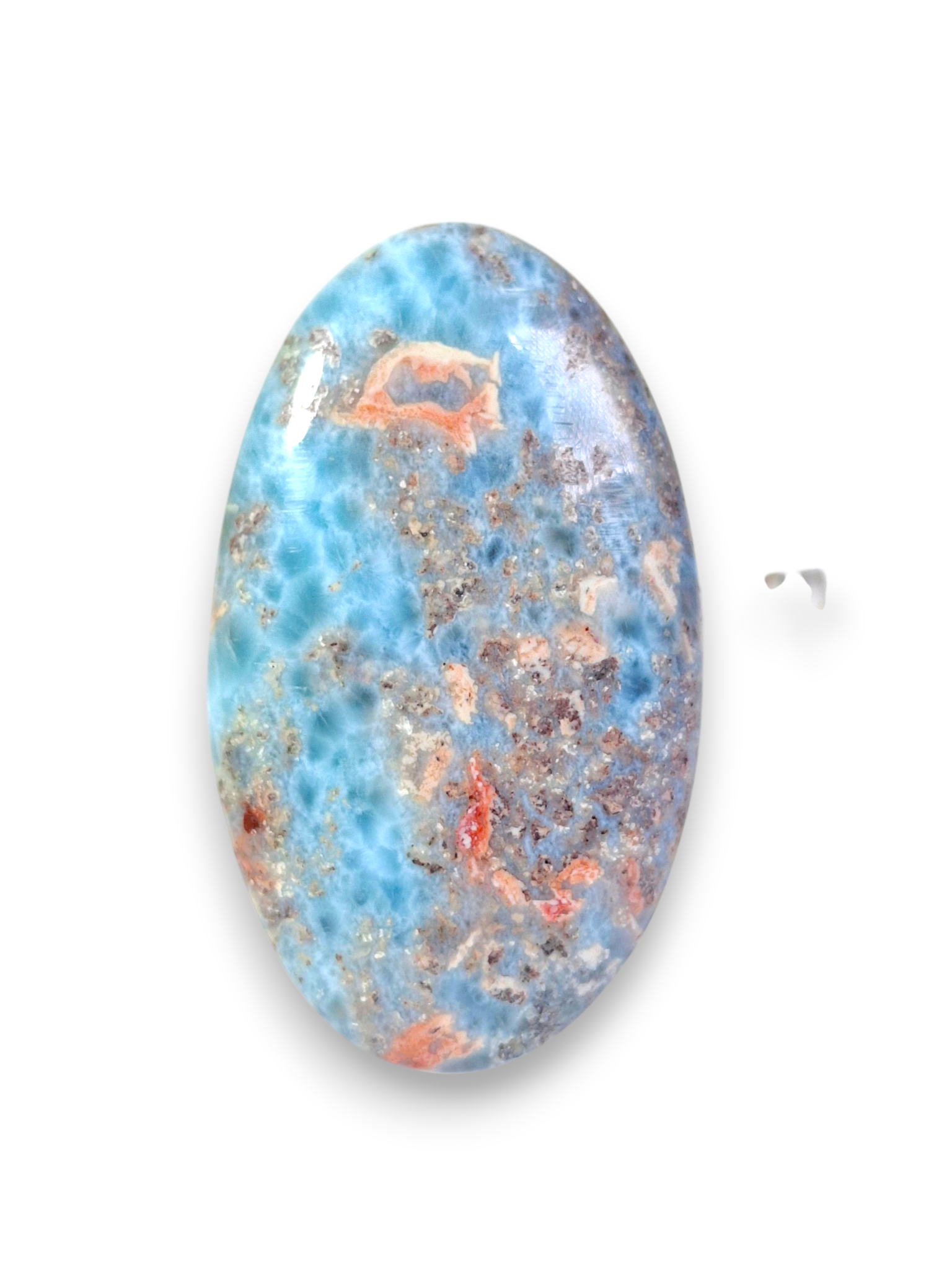 77 CT Natural Dominican Nice Sky Blue Larimar Stone Cabochon