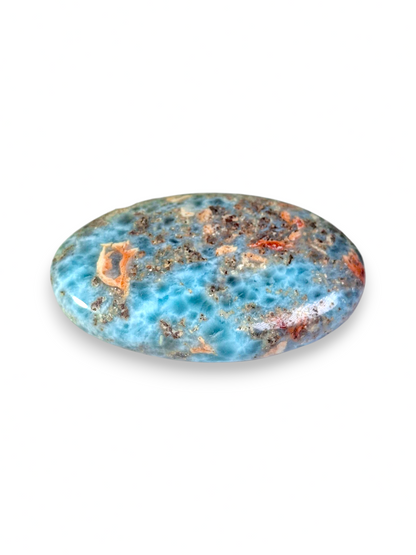 77 CT Natural Dominican Nice Sky Blue Larimar Stone Cabochon