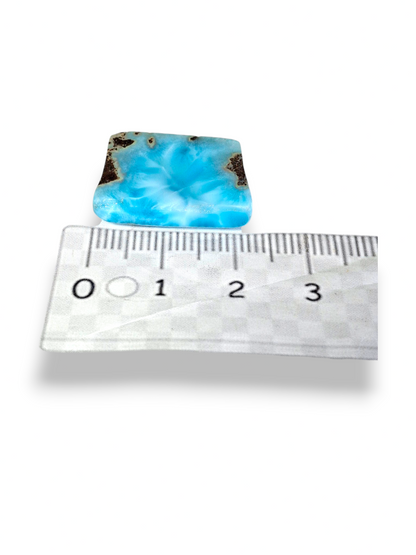 96CT Larimar Cabochon  Loose Blue Gemstone Natural Dominican  making