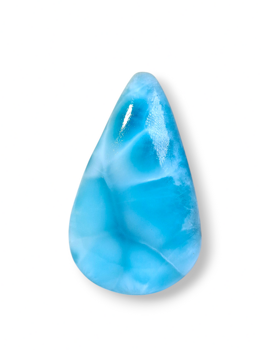 74 CT Cabujón de Piedra Larimar Natural Dominicano Azul Cielo Bonito