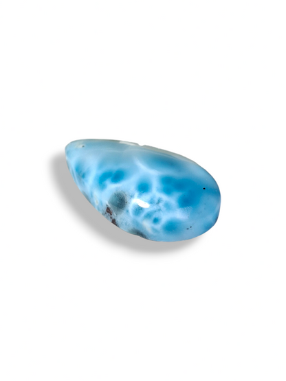 62 CT Natural Dominican Nice  Blue Larimar Stone Cabochon