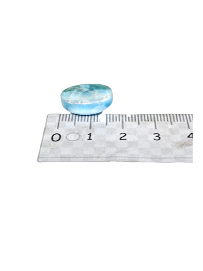 Natural Larimar Loose Cabochon Freeform  51 Carats  Dominican Blue Gemstone Cab