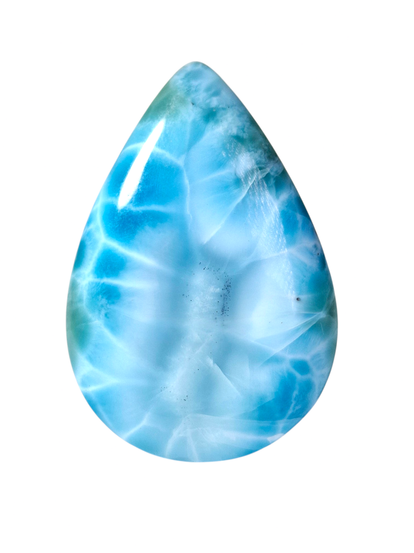 111 CT Larimar Cabochon  Loose Blue Gemstone Natural Dominican  making