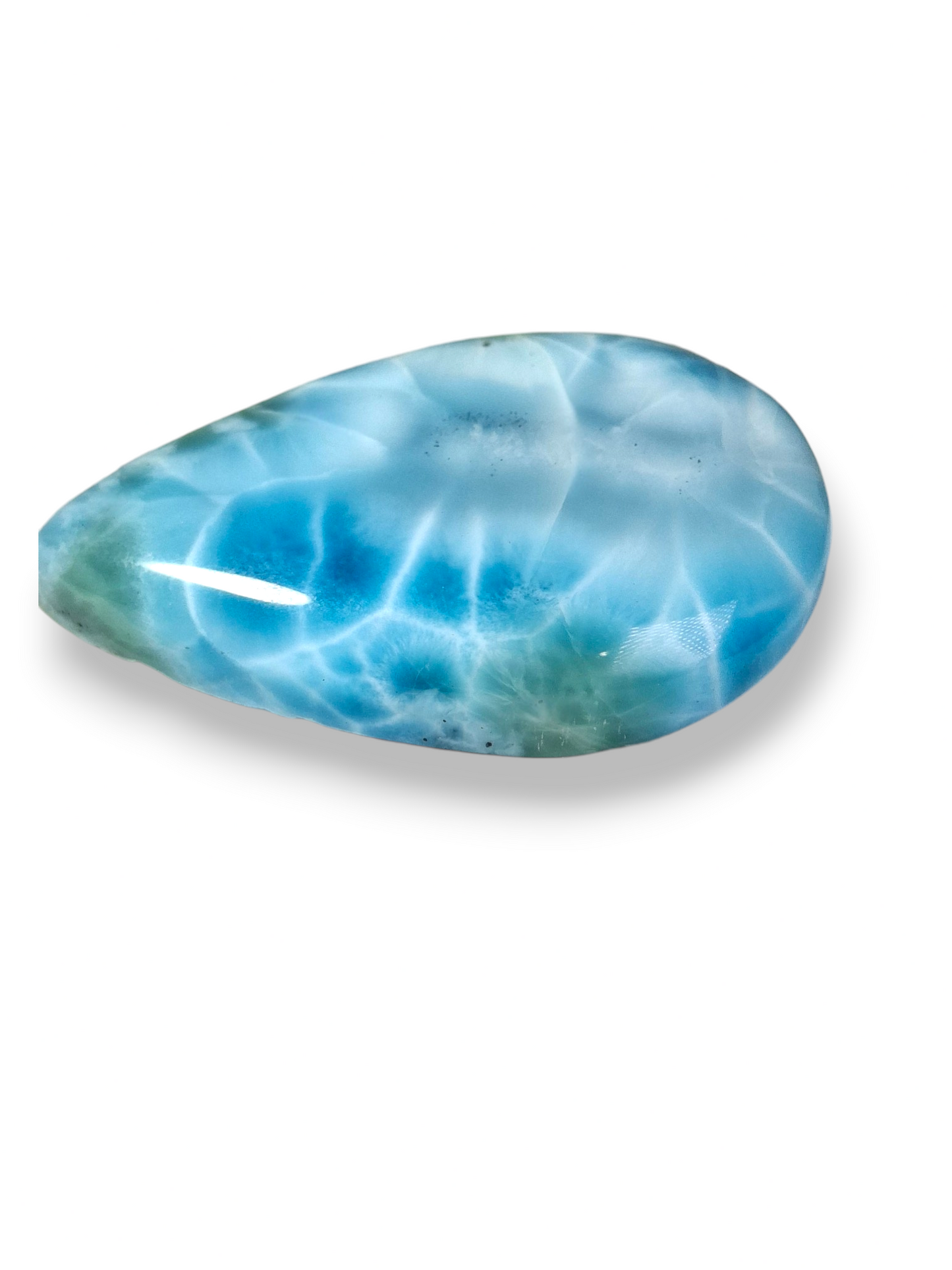 111 CT Larimar Cabochon  Loose Blue Gemstone Natural Dominican  making