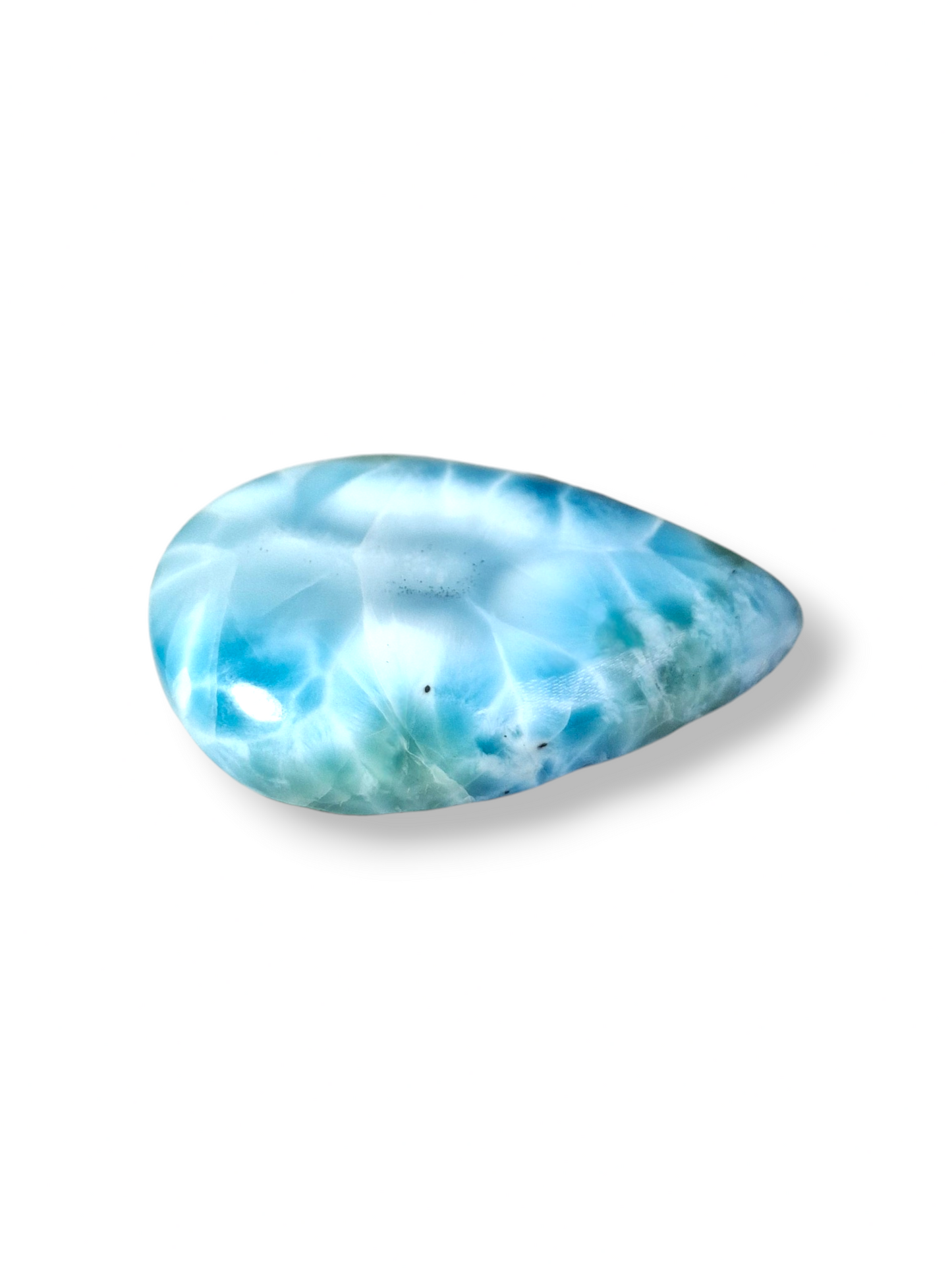111 CT Larimar Cabochon  Loose Blue Gemstone Natural Dominican  making