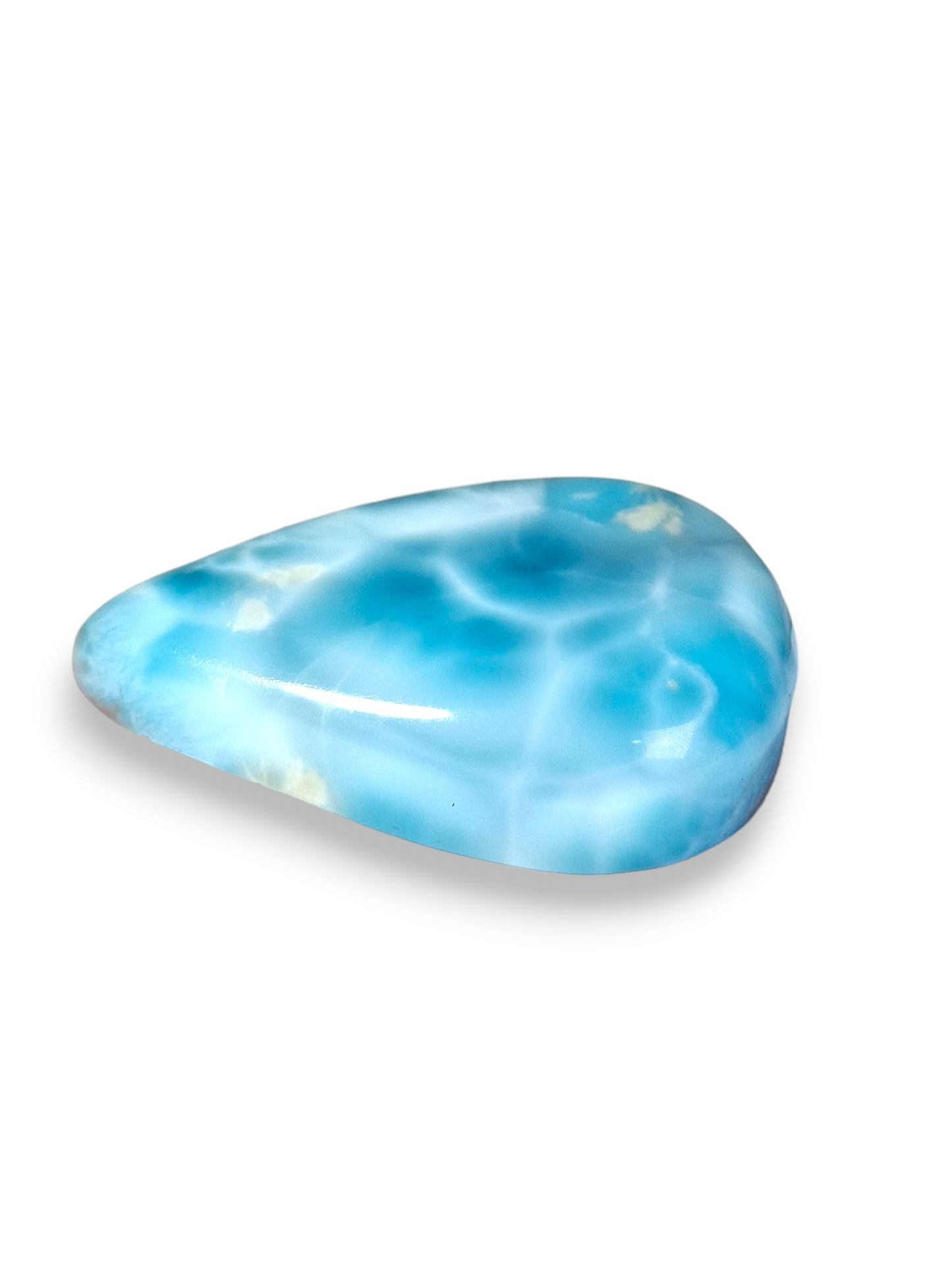 74 CT Cabujón de Piedra Larimar Natural Dominicano Azul Cielo Bonito