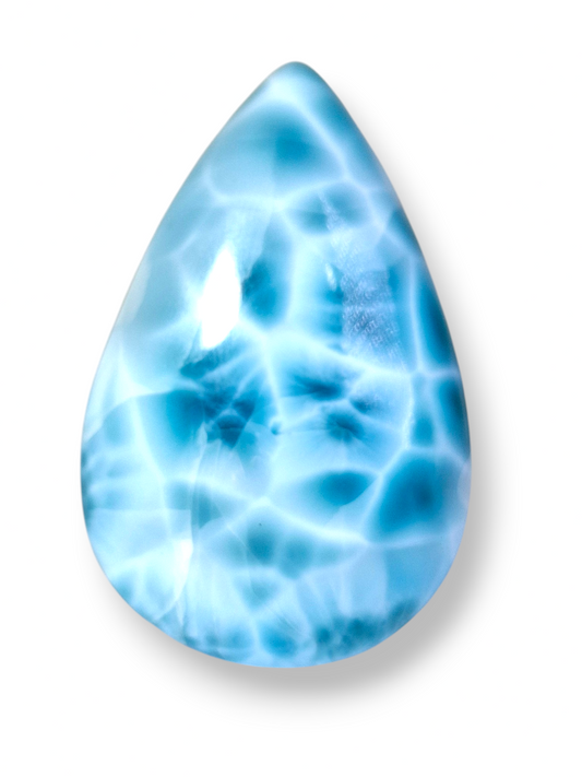 145 CT Cabochon Larimar Pierre précieuse bleue lâche Naturelle dominicaine Fabrication