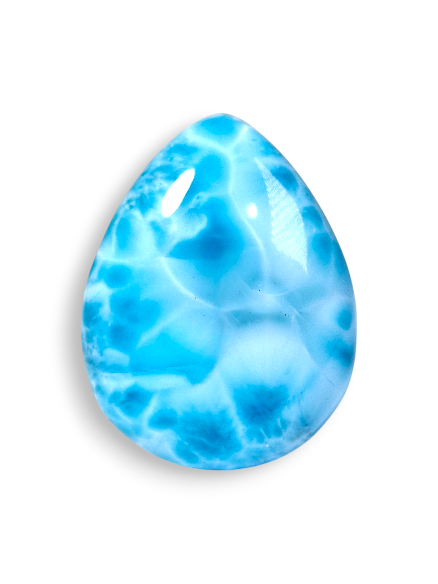 100 CT Larimar Cabochon  Loose Blue Gemstone Natural Dominican  making