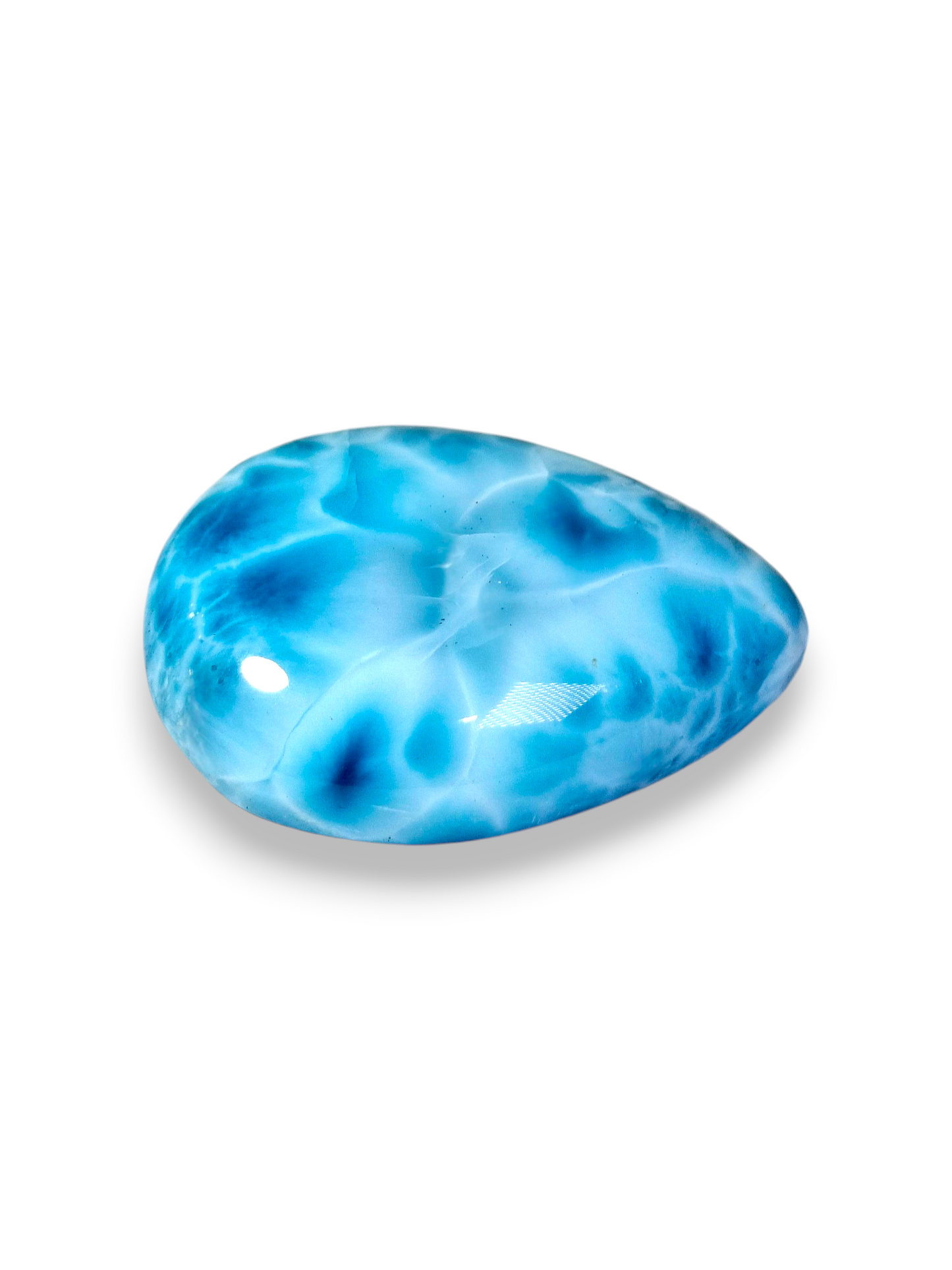100 CT Larimar Cabochon  Loose Blue Gemstone Natural Dominican  making