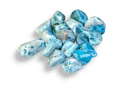 223g Full Polished Natural Dominican Blue Larimar Stone Specimen Healing