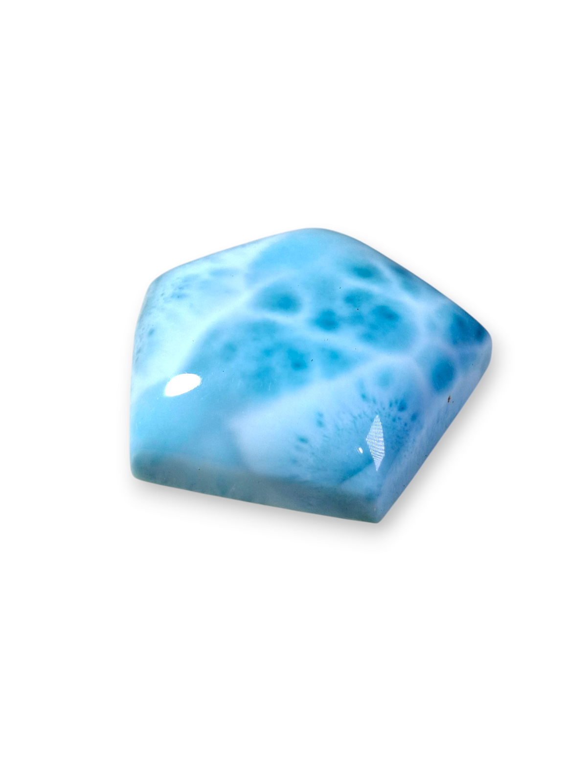 74 CT Cabujón de Piedra Larimar Natural Dominicano Azul Cielo Bonito