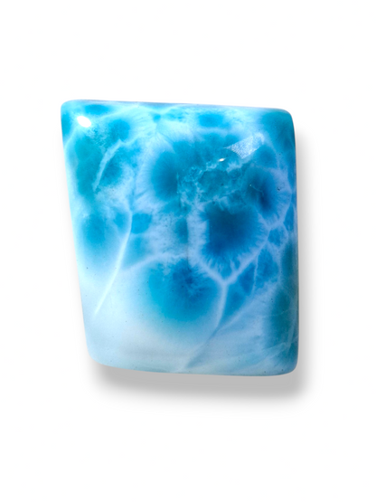 Larimar Naturel Cabochon Libre 131 Carats Pierre Précieuse Bleue Dominicaine
