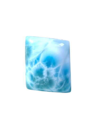 Larimar Naturel Cabochon Libre 131 Carats Pierre Précieuse Bleue Dominicaine