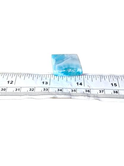 Larimar Naturel Cabochon Libre 131 Carats Pierre Précieuse Bleue Dominicaine